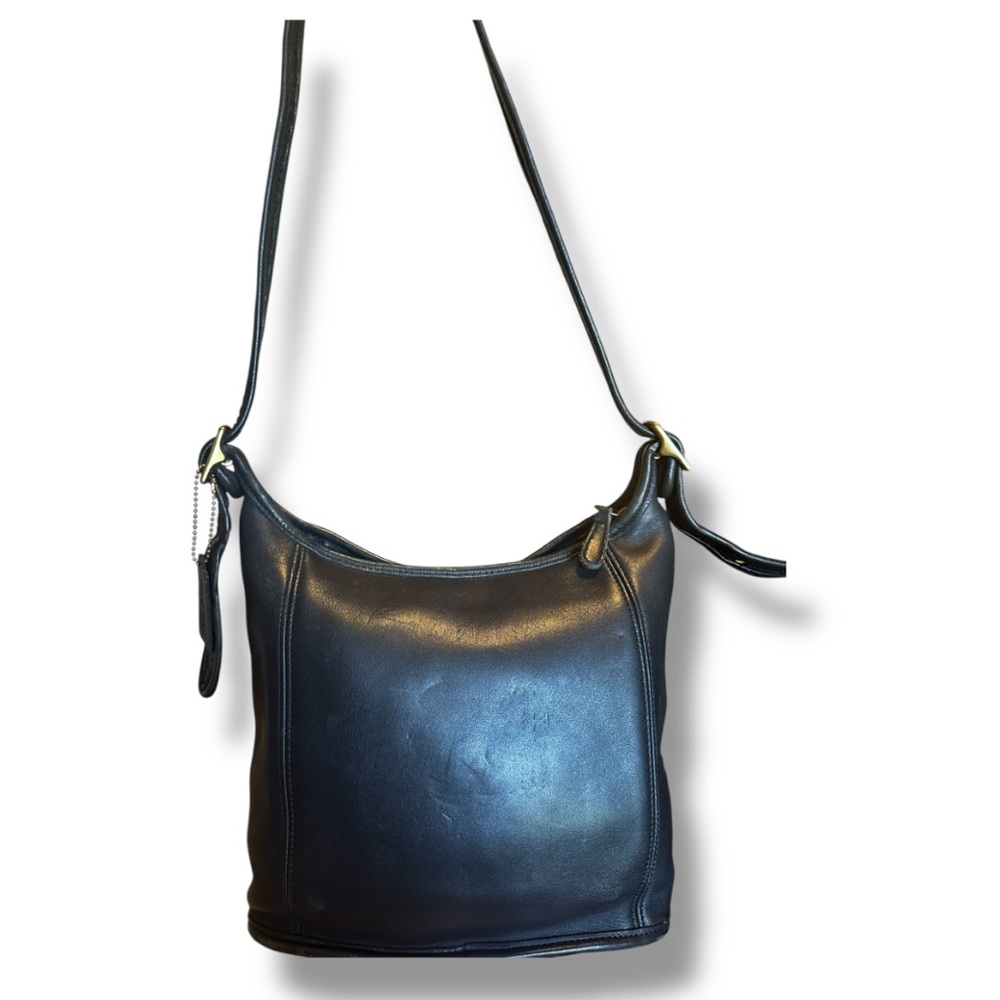 Coach Black Leather Hobo Bag